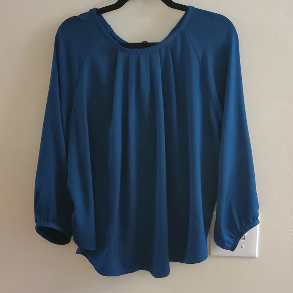 Teal blouse